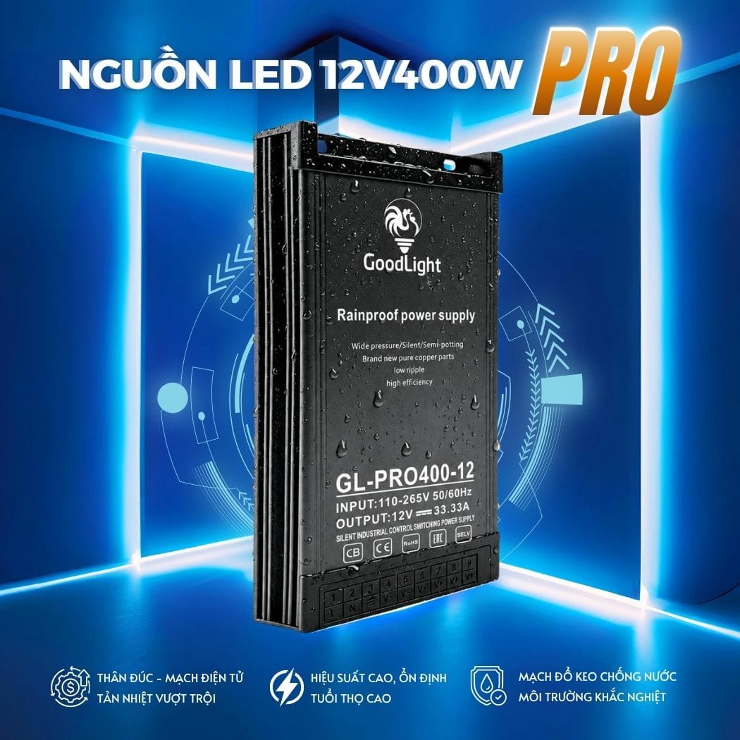 Nguon Led Quang Cao 12V 400W Pro 6