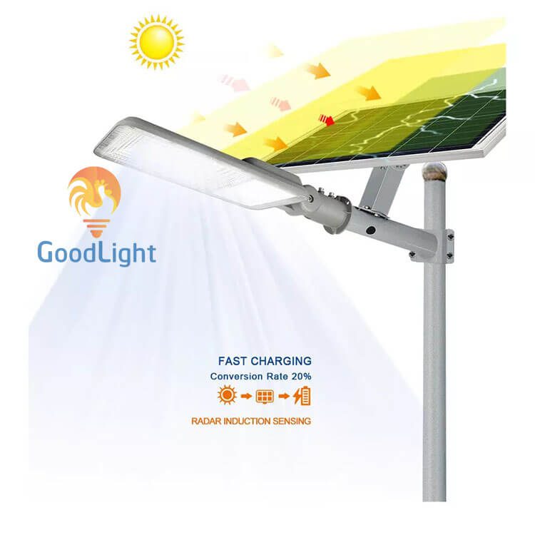 Tấm Pin Của Đèn Đường Led Năng Lượng Mặt Trời 60W Nd08