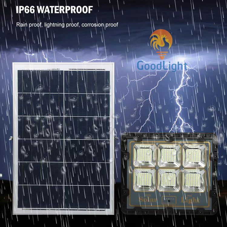 Thiết Kế Chống Nước Của Đèn Pha Led Năng Lượng Mặt Trời 200W Np004-200