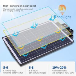Đèn Đường Năng Lượng Mặt Trời Liền Thể 500W ND02 - ảnh 3
