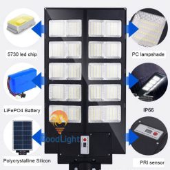 Đèn Đường Năng Lượng Mặt Trời Liền Thể 500W ND02 - ảnh 6