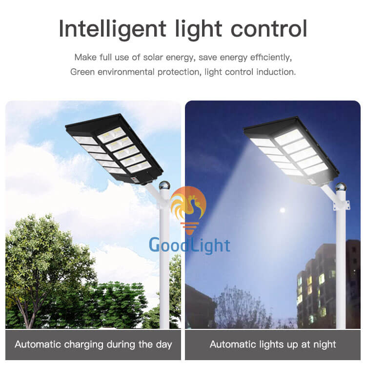 Nguyên Tắc Hoạt Động Đèn Đường Năng Lượng Mặt Trời Liền Thể 500W Nd02
