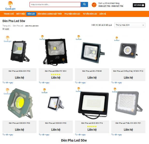 Đèn Pha Led 50W Của Goodlight