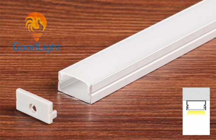Thanh Nhôm Định Hình Led Chữ U Gl-Tn2010M