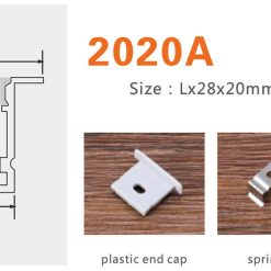 Thanh Nhôm Định Hình Led Chữ U GL-TN2020A - ảnh 5
