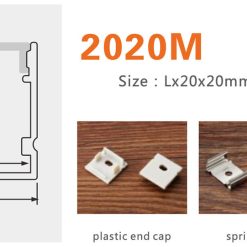 Thanh Nhôm Định Hình Led Chữ U GL-TN2020M - ảnh 7