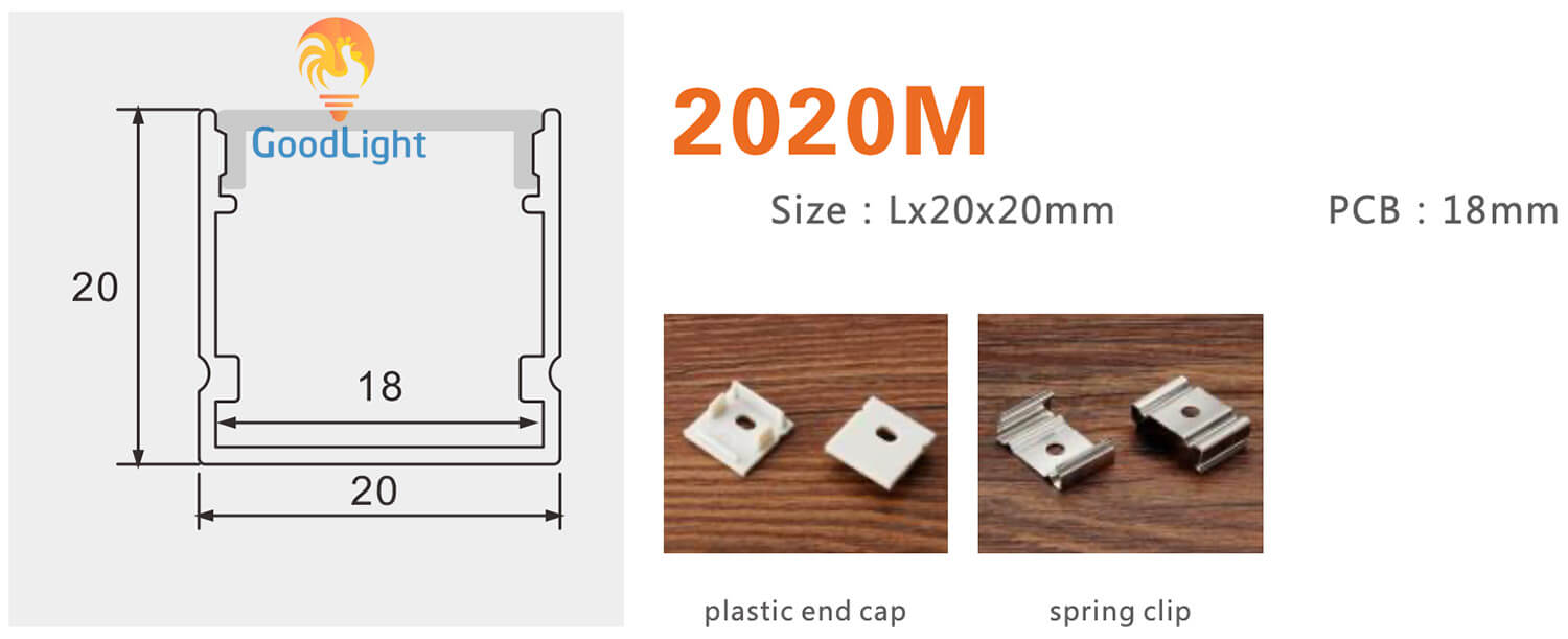 Thông Số Kỹ Thuật Thanh Nhôm Định Hình Led Chữ U Gl-Tn2020M