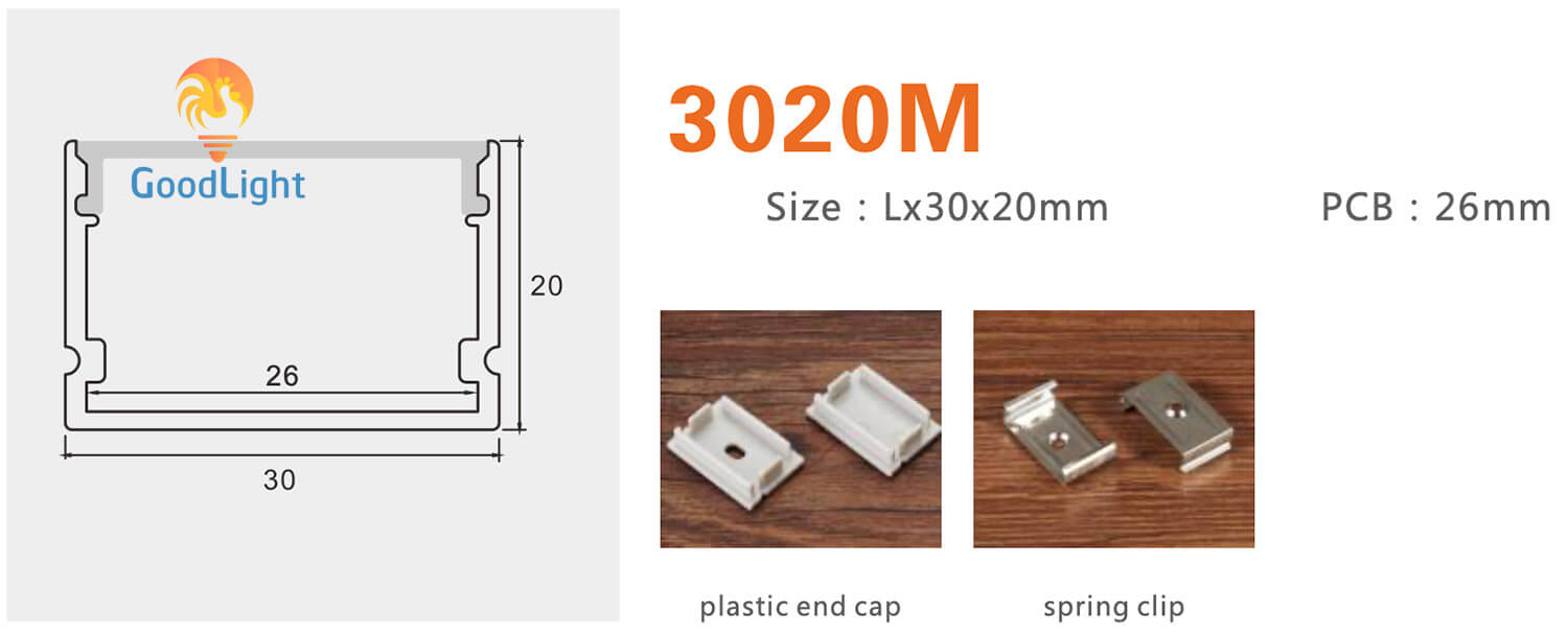 Thông Số Kỹ Thuật Của Thanh Nhôm Định Hình Led Chữ U Gl-Tn3020M