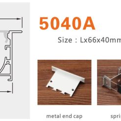 Thanh Nhôm Định Hình Led Chữ U GL-TN5040A - ảnh 6