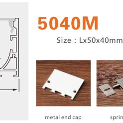 Thanh Nhôm Định Hình Led Chữ U GL-TN5040M - ảnh 5