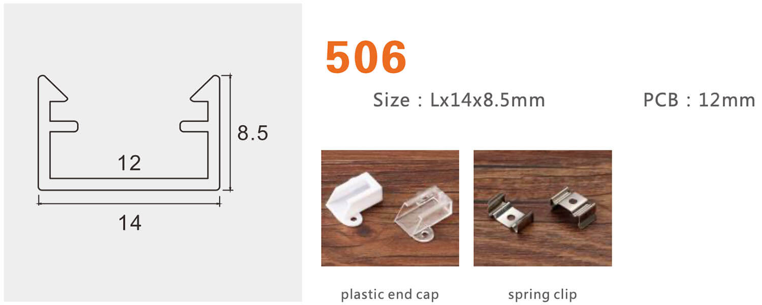 Thông Số Kỹ Thuật Thanh Nhôm Định Hình Led Chữ U Gl-Tn506