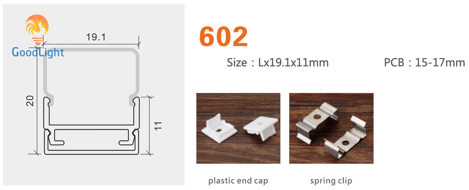 Thông Số Kỹ Thuật Thanh Nhôm Định Hình Led Chữ U Gl-Tn602