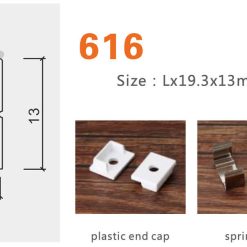 Thanh Nhôm Định Hình Led Chữ U GL-TN616 - ảnh 5