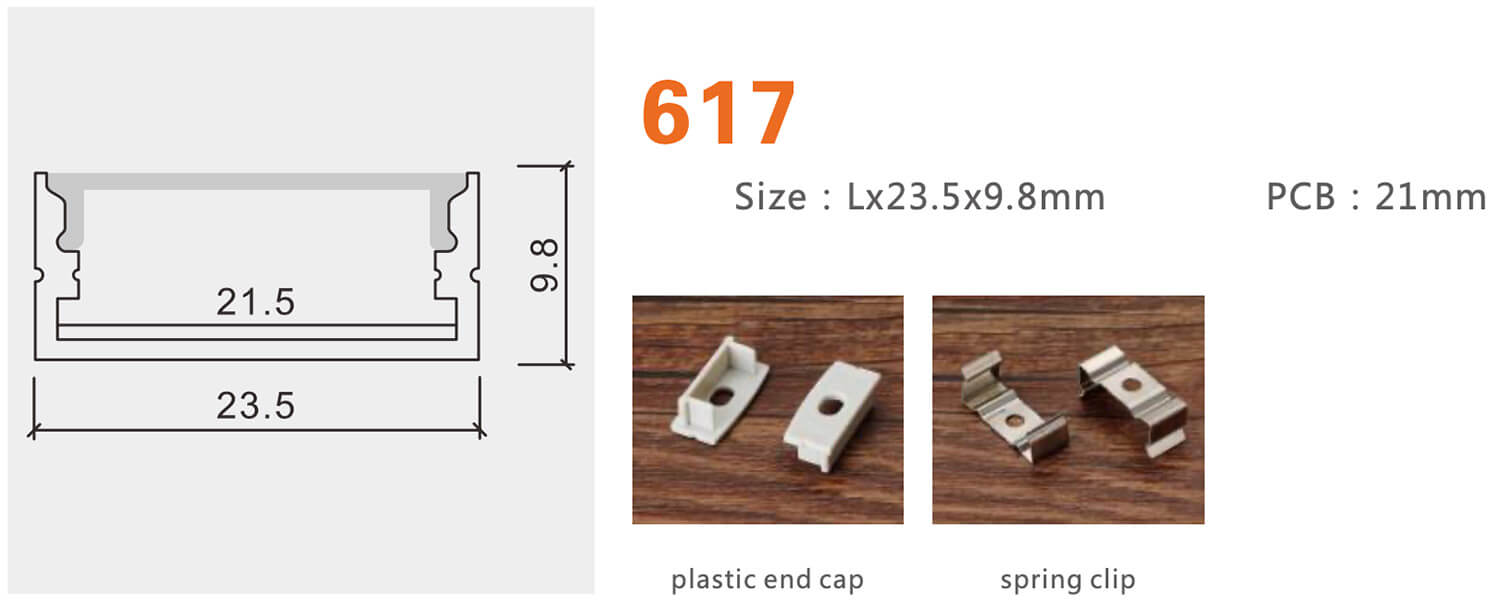 Thông Số Kỹ Thuật Của Thanh Nhôm Định Hình Led Chữ U Gl-Tn617