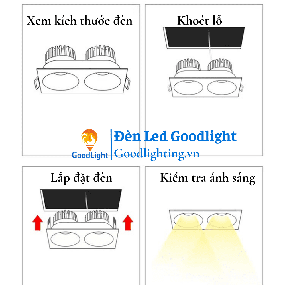 Cách Lắp Đặt Đèn Led Âm Trần Downlight