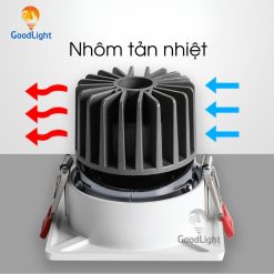 Đèn LED Âm Trần Spotlight Vuông Đơn 7W - ảnh 9