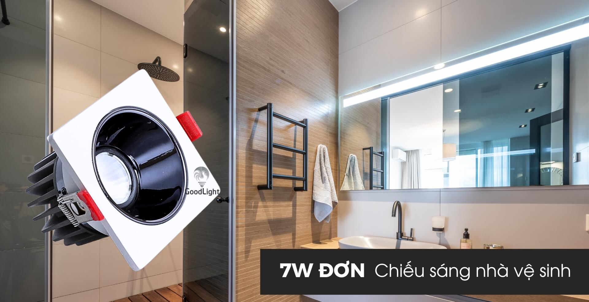Đèn LED Âm Trần Spotlight Vuông Đơn 7W 10 Tiện Ích Và Ứng Dụng Đèn Led Âm Trần Spotlight Vuông Đơn 7W Xd101