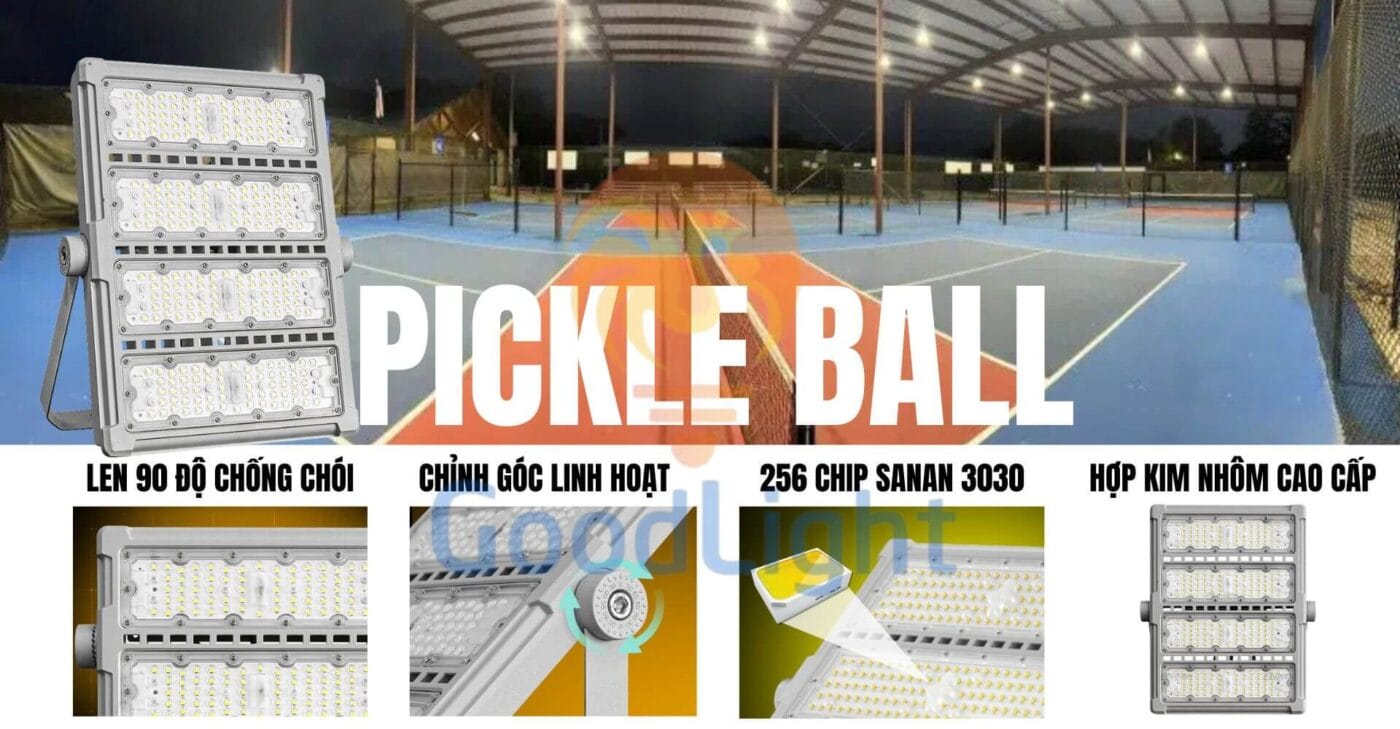 Den Pha Modul 200W P28 Chieu Sang San Pickle Ball 2