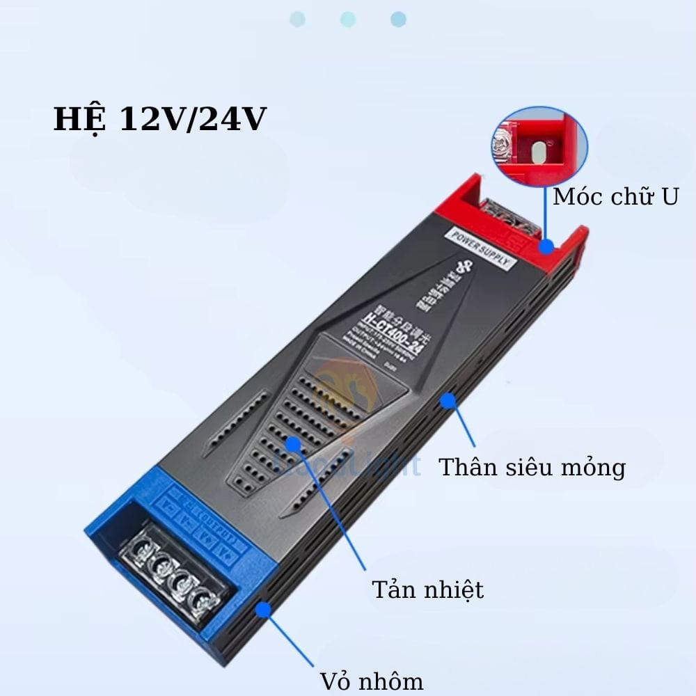 Nguồn LED Nội Thất HDD 52 Nguồn Led Nội Thất 12V200W Pro
