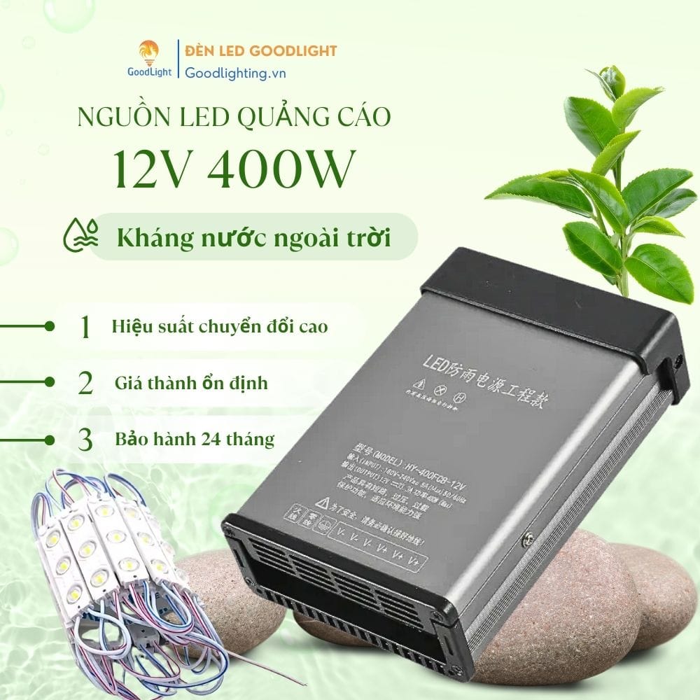 Nguồn LED quảng cáo 12V 400W 9 Nguồn Led Quảng Cáo 12V 400W