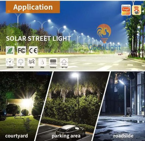 Ứng Dụng Của Đèn Đường Led Năng Lượng Mặt Trời 200W Nd08