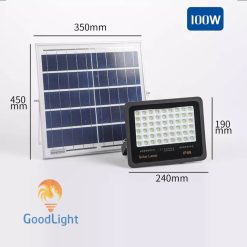 Đèn Pha Led Năng Lượng Mặt Trời 100W Np07-100-01