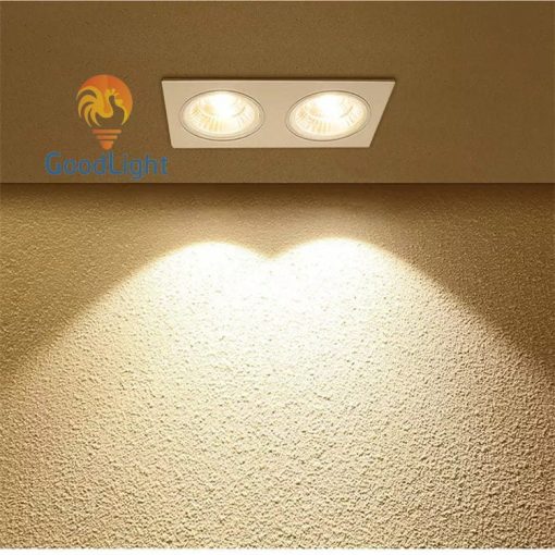 Ánh Sáng Của Đèn Led Âm Trần Đôi 7Wx2 Ad10