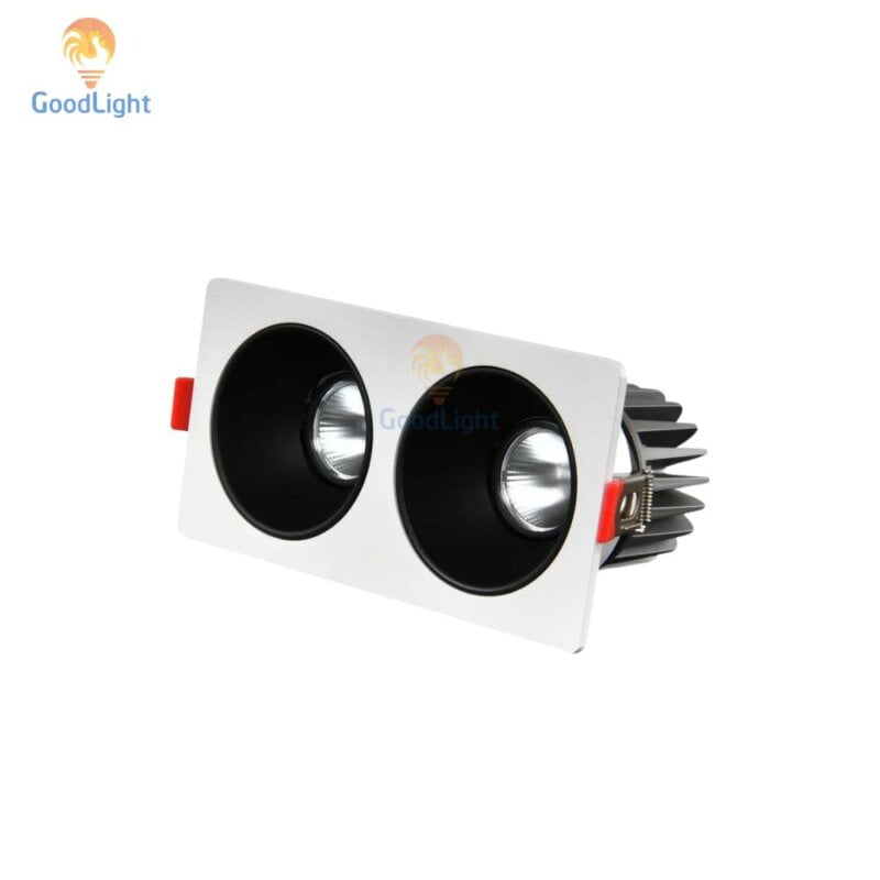 Đèn LED âm trần spotlight vuông đôi 7W XD102