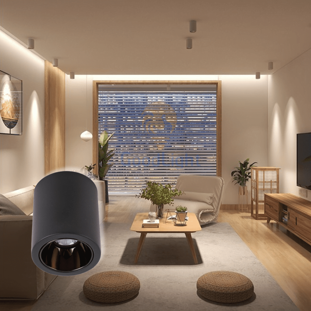 Đèn lon spotlight gắn nổi