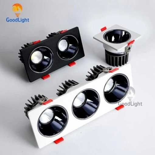 Đèn Led Spotlight Âm Trần Vuông Đơn 7W Xd101