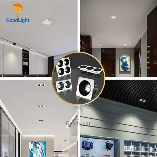 Đèn Led Âm Trần Spotlight Vuông Đôi 7Wx2 - Ảnh 6