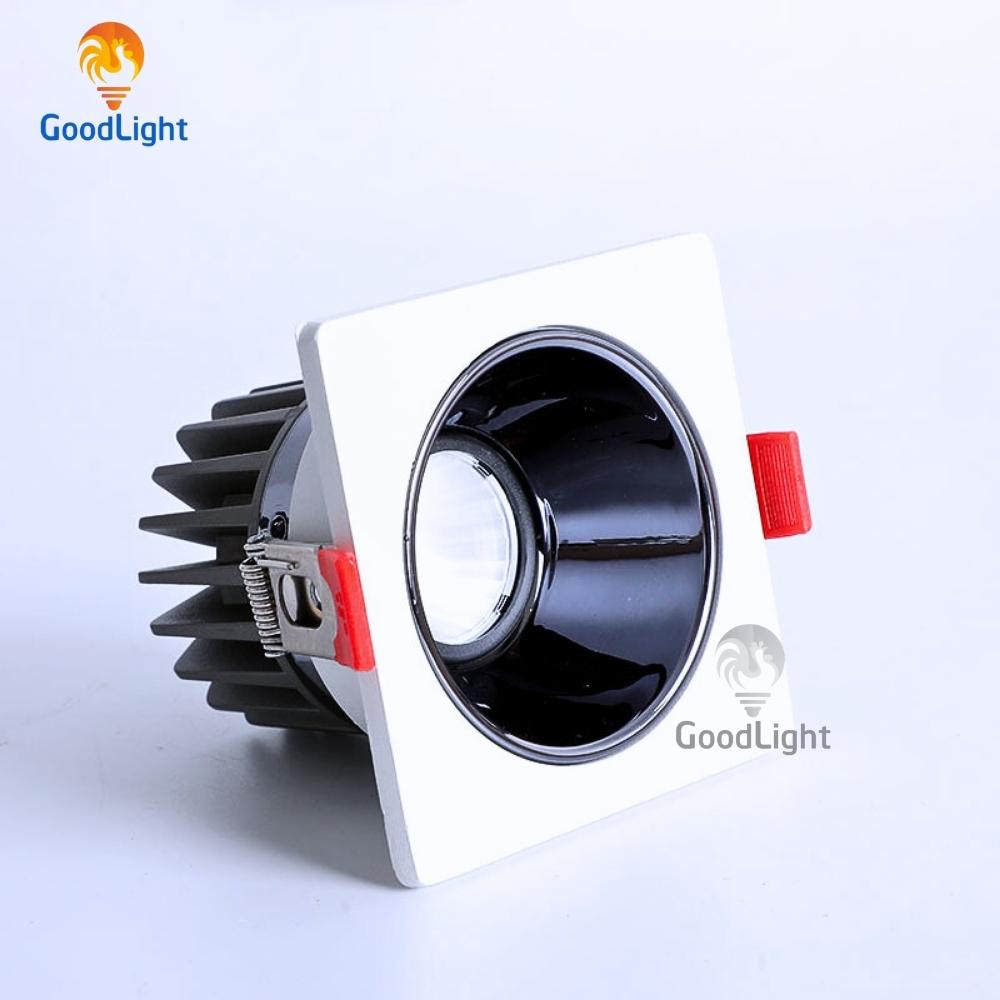 Đèn led spotlight âm trần vuông đơn 7W XD101