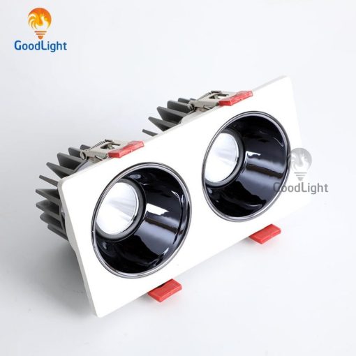 Đèn Led Âm Trần Spotlight Vuông Đôi 7Wx2 - Ảnh 2