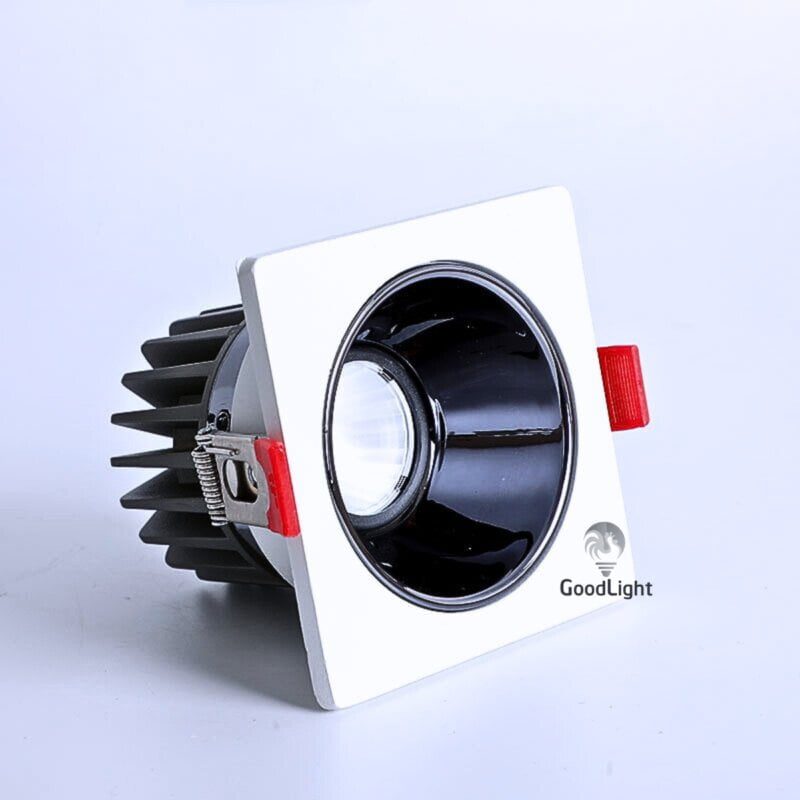 Đèn led spotlight âm trần vuông đơn 7W XD101