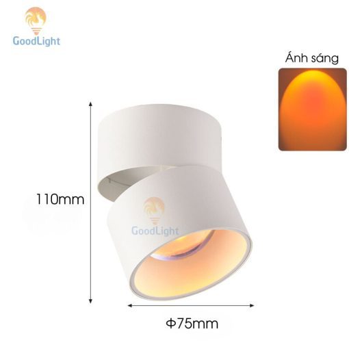 Đèn Led Rọi Hoàng Hôn Gắn Trần 12W - Ảnh 5