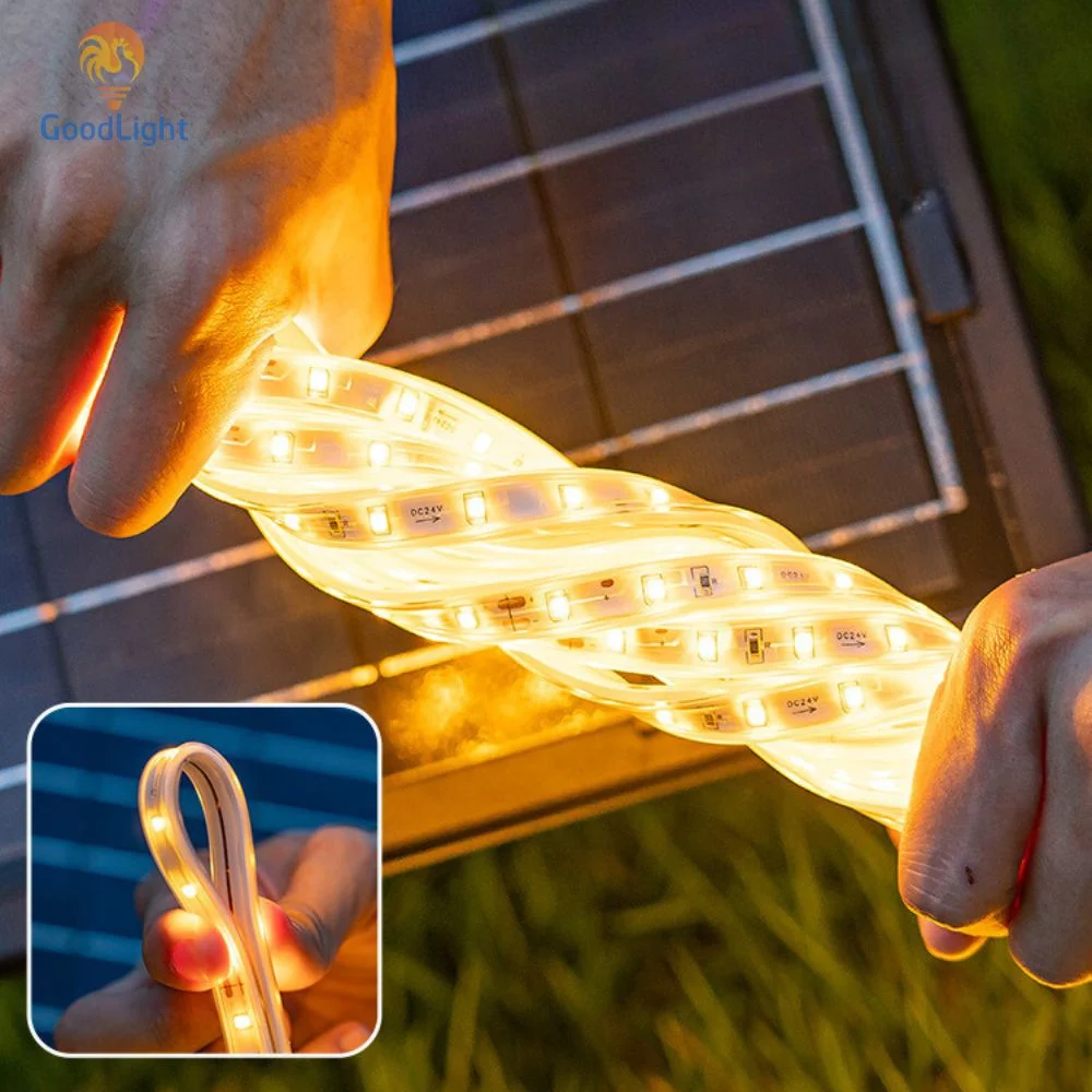 Đèn LED dây năng lượng mặt trời 20m 45 Đèn Led Dây Năng Lượng Mặt Trời 20M