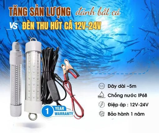Đèn Led Thu Hút Cá 200W Thả Chìm Dc08 - Ảnh 16