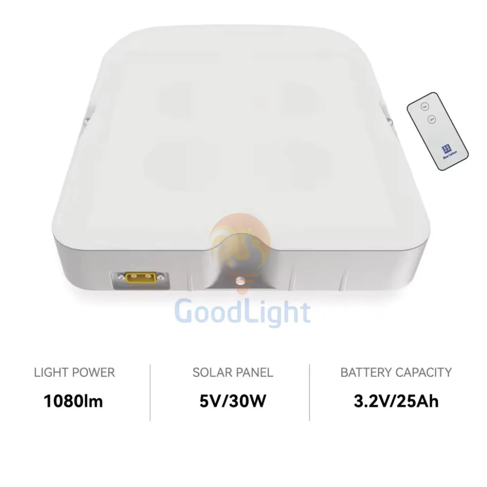 Đèn Ốp Trần Năng Lượng Mặt Trời 150W Blue Carbon - Ảnh 3