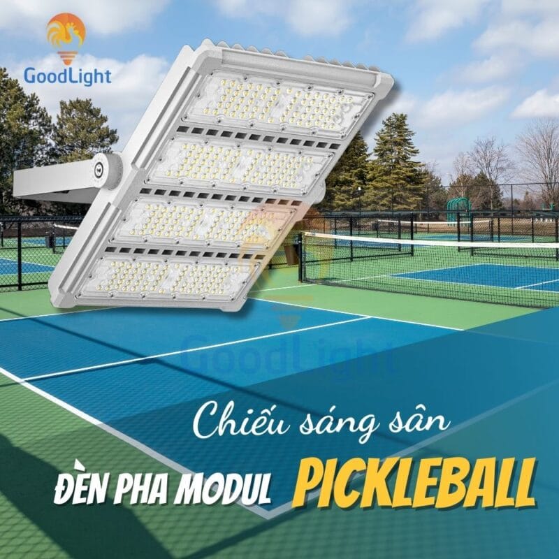 Đèn Pha Modul 200W P28 82 Chiếu Sáng Sân Pickleball