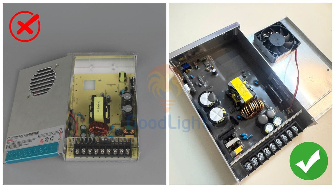 5 lưu ý khi dùng nguồn LED 12V 400W cho đèn quảng cáo 20 5 Luu Y Khi Dung Nguon Led 12V 400W Cho Den Quang Cao 2 1