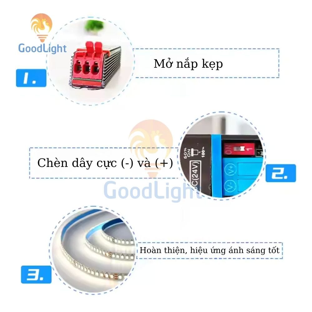 Nguồn LED nội thất 12V100W đũa kẹp