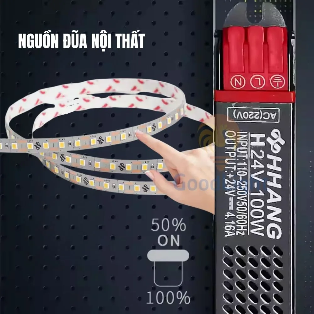 Nguồn LED nội thất 12V150W đũa kẹp 49 Nguon Led Noi That 49