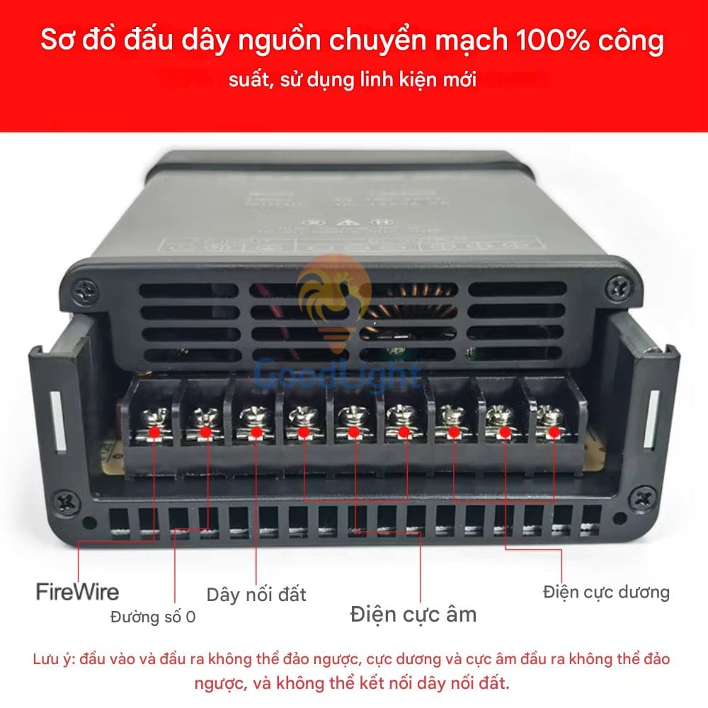 Hướng dẫn lắp đặt nguồn LED quảng cáo 12V